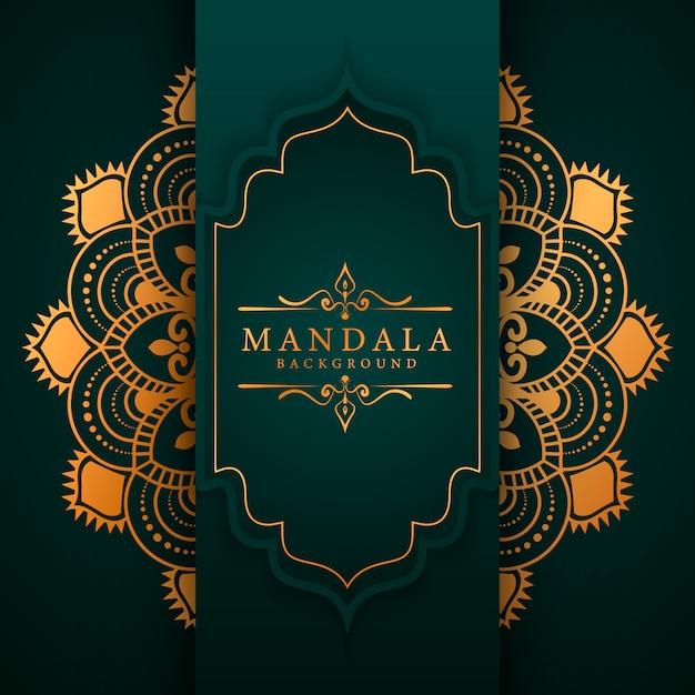 Fondo de mandala elegante de lujo de estilo Ramadán