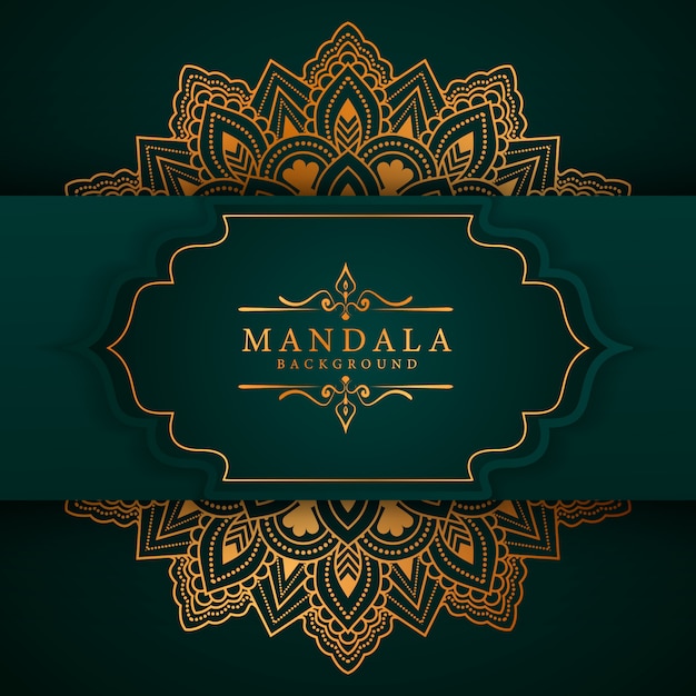 Fondo de mandala elegante de lujo de estilo Ramadán
