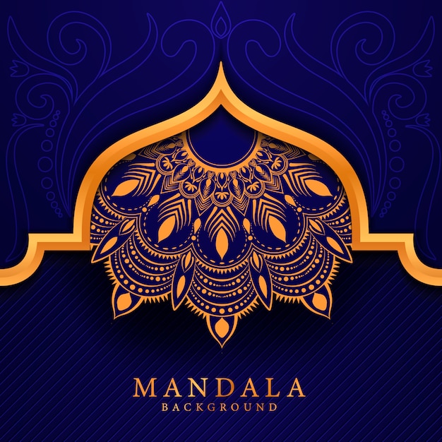 Fondo de mandala elegent de lujo estilo Ramadán