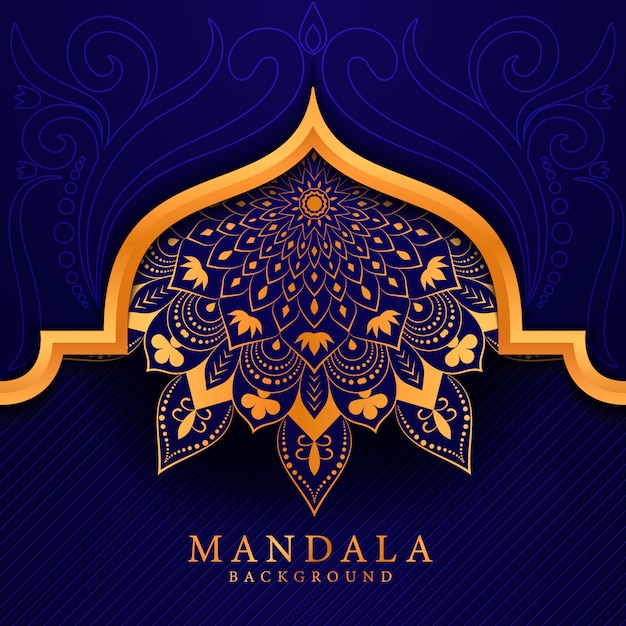 Fondo de mandala elegent de lujo estilo Ramadán