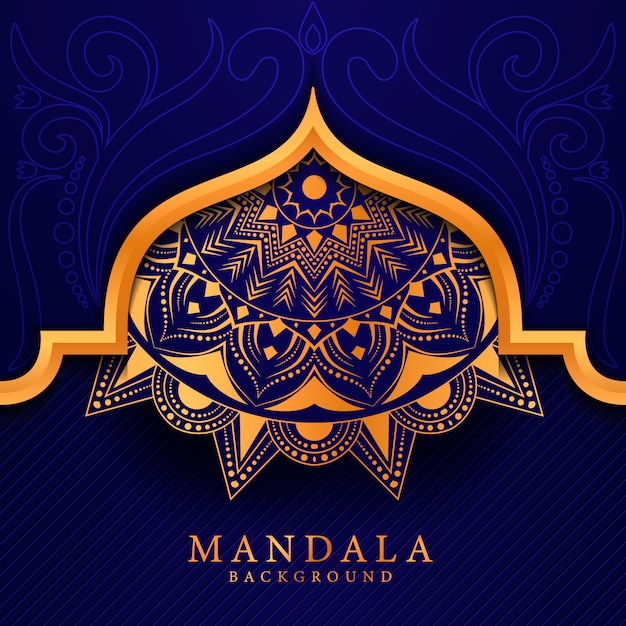Fondo de mandala elegent de lujo estilo Ramadán