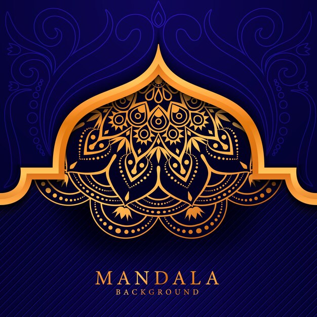 Fondo de mandala elegent de lujo estilo Ramadán