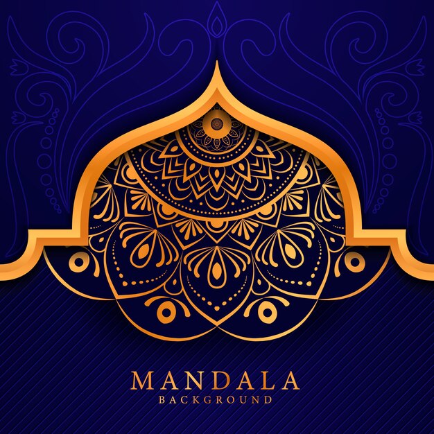 Fondo de mandala elegent de lujo estilo Ramadán
