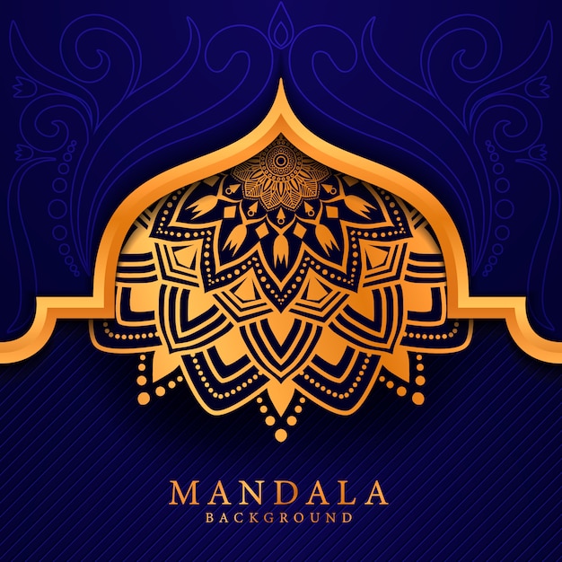 Fondo de mandala elegent de lujo estilo Ramadán