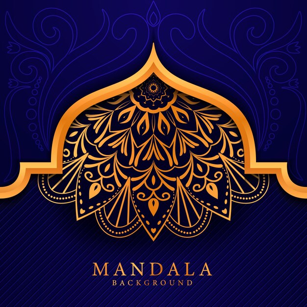 Fondo de mandala elegent de lujo estilo Ramadán