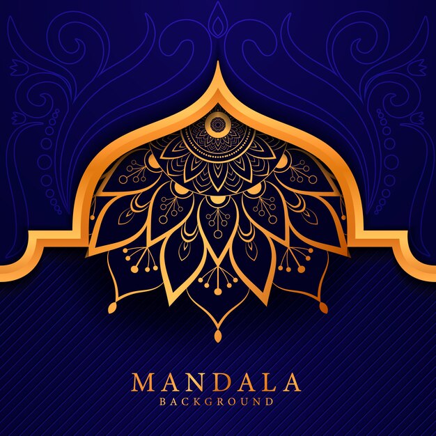 Fondo de mandala elegent de lujo estilo Ramadán