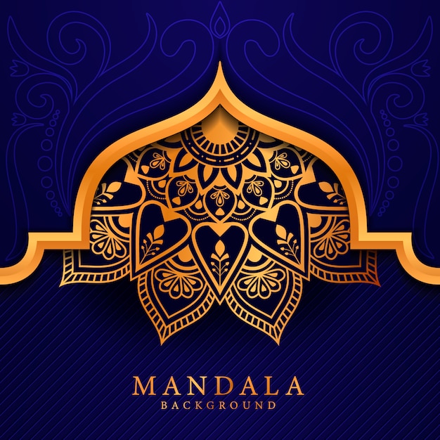 Fondo de mandala elegent de lujo estilo Ramadán