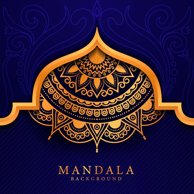 Fondo de mandala elegent de lujo estilo Ramadán