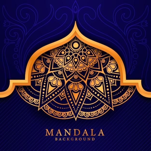 Fondo de mandala elegent de lujo estilo Ramadán