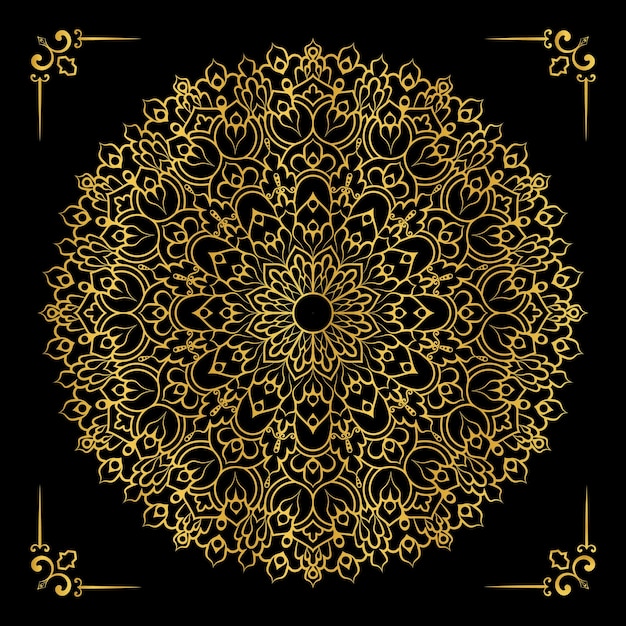 Fondo de mandala con elementos creativos