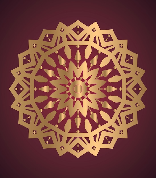Fondo de mandala en estilo lineal