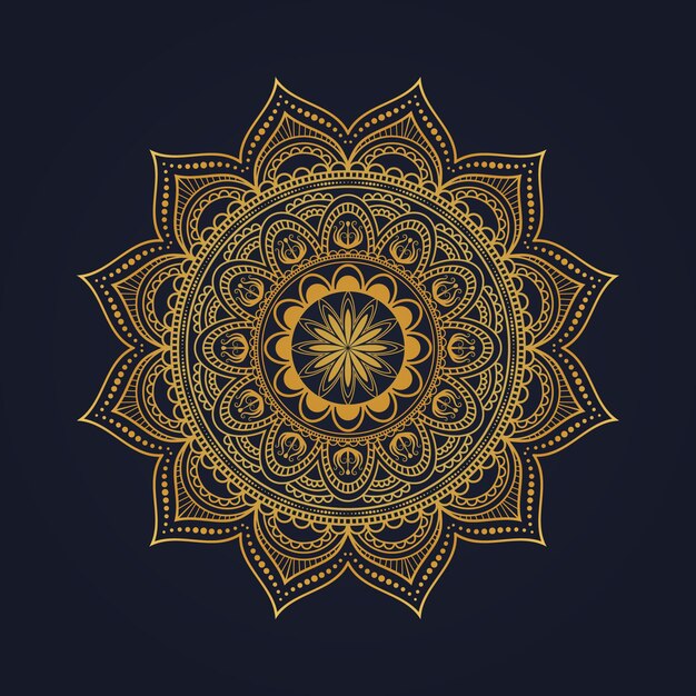Fondo de mandala de estilo ramadán árabe ornamental decorativo de lujo