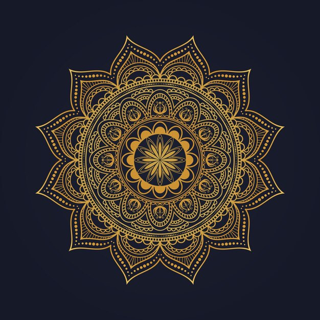 Fondo de mandala de estilo ramadán árabe ornamental decorativo de lujo