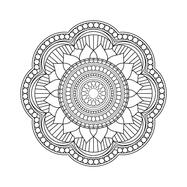 Fondo de mandala fácilmente editable y redimensionable