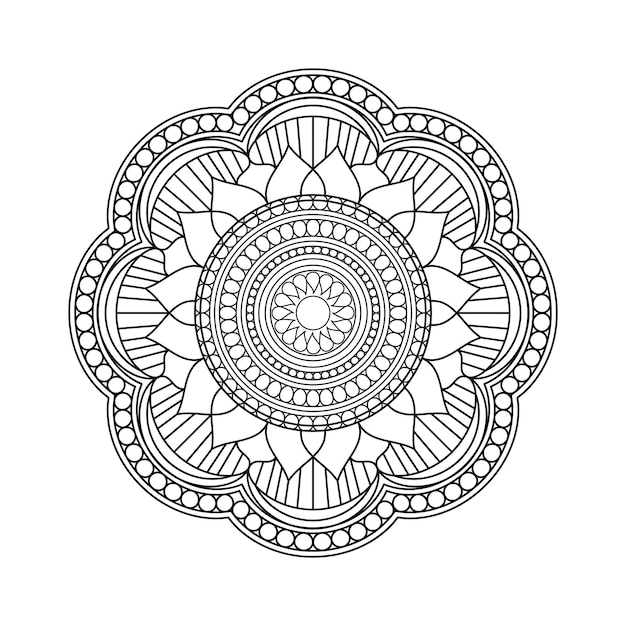 Fondo de mandala fácilmente editable y redimensionable