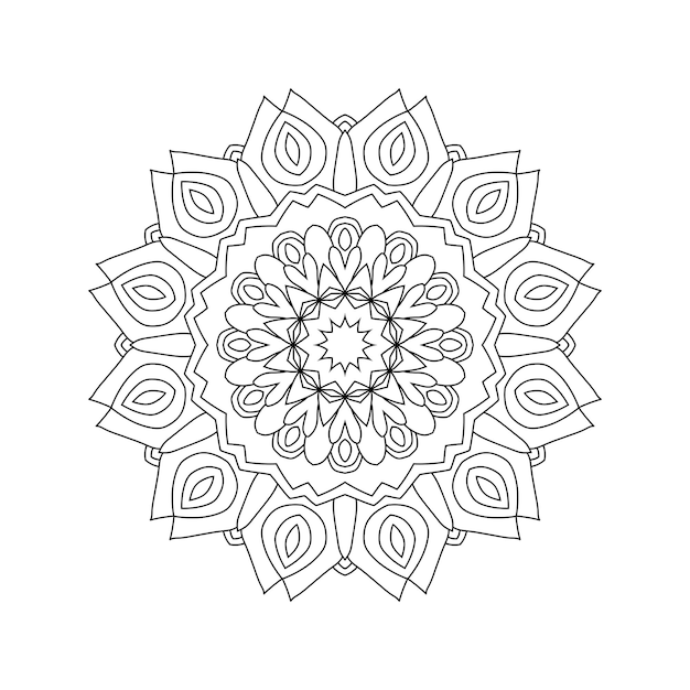 Fondo de mandala fácilmente editable y redimensionable