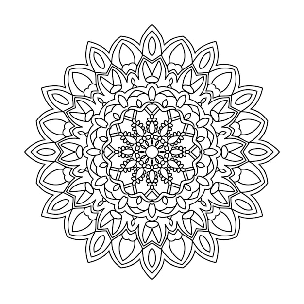 Fondo de mandala fácilmente editable y redimensionable