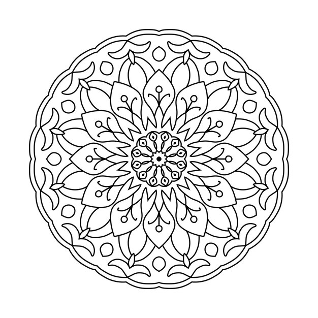 Fondo de mandala fácilmente editable y redimensionable