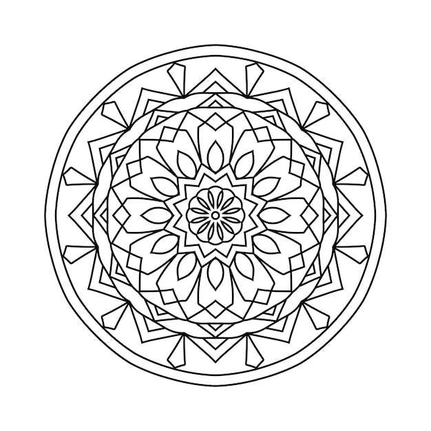 Fondo de mandala fácilmente editable y redimensionable