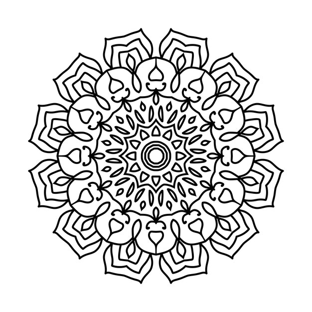 Fondo de mandala fácilmente editable y redimensionable
