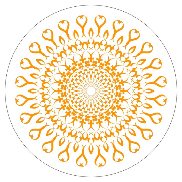 Fondo de mandala fácilmente editable