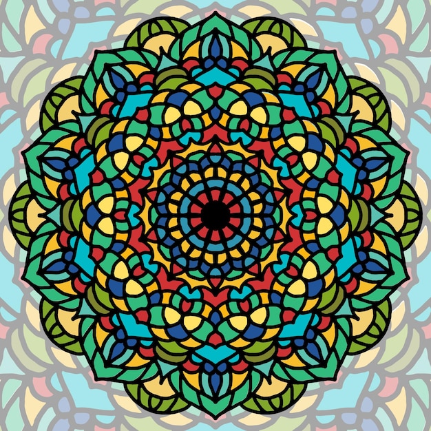 Fondo de mandala de flores
