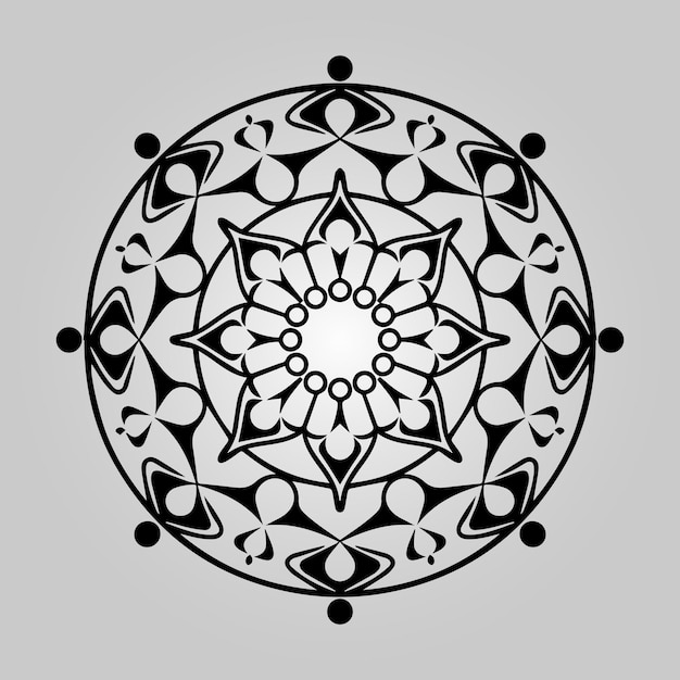 El fondo del mandala geométrico para colorear páginas vector eps