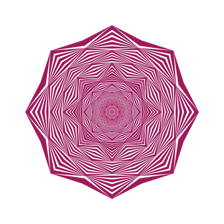 Vector fondo de mandala geométrico creativo con decoración arabesca dorada