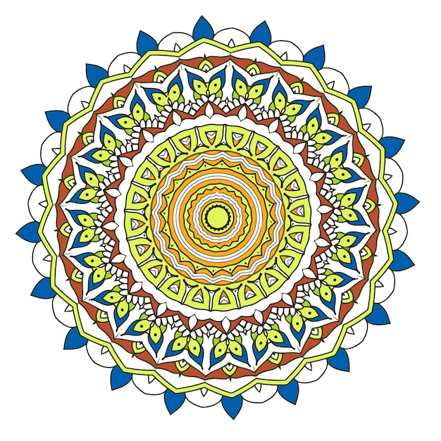 Fondo de mandala con gran fondo blanco Colorson