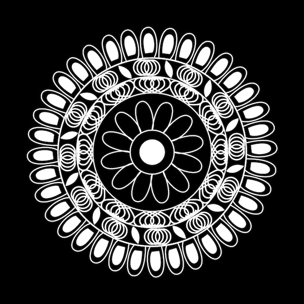 El fondo del mandala lineal