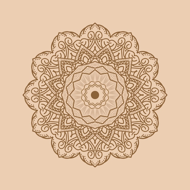El fondo del mandala lineal