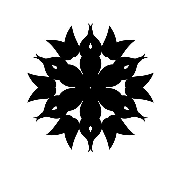 El fondo del mandala lineal
