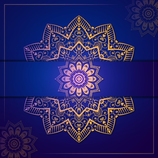 Fondo de mandala de lujo con adornos decorativos