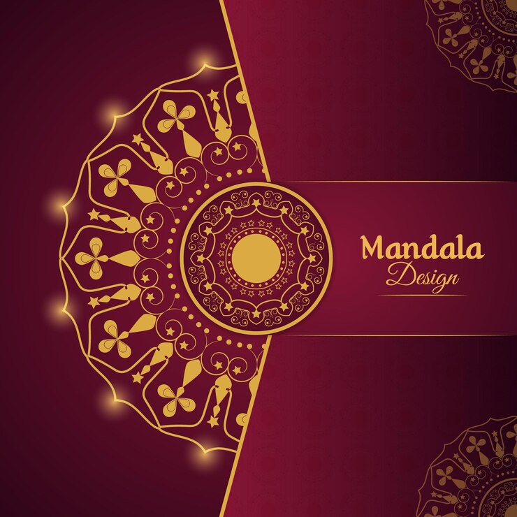 Fondo de mandala de lujo con arabesco dorado