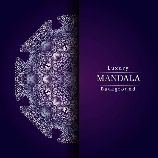 Fondo de mandala de lujo creativo de lujo creativo