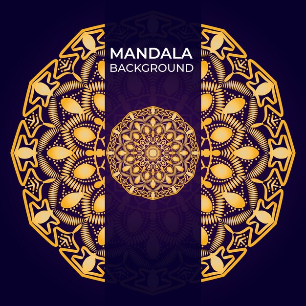 Fondo de mandala de lujo creativo