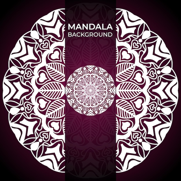 Fondo de mandala de lujo creativo