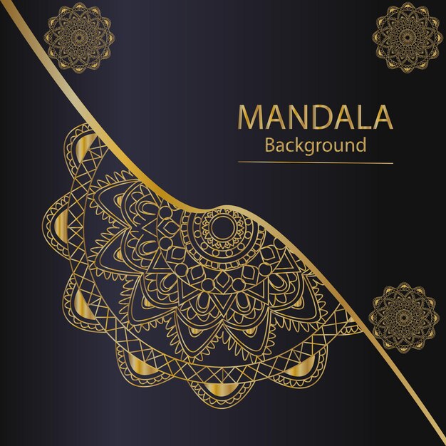 Fondo de mandala de lujo creativo