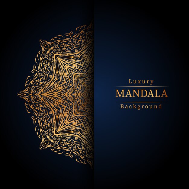 Fondo de mandala de lujo creativo