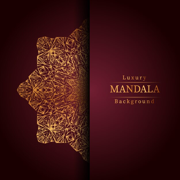 Fondo de mandala de lujo creativo