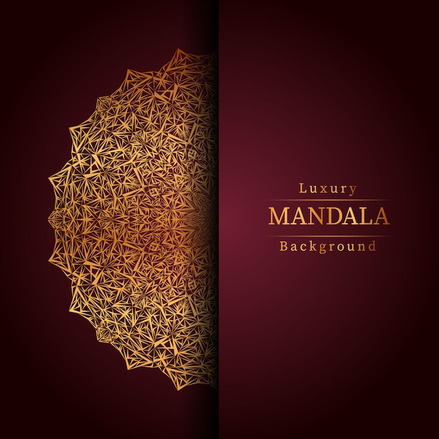 Fondo de mandala de lujo creativo