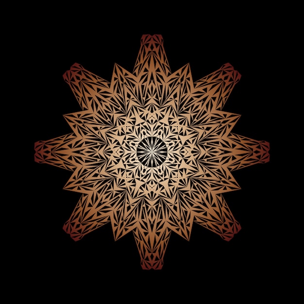 Vector fondo de mandala de lujo creativo