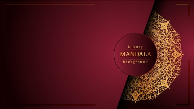 Fondo de mandala de lujo creativo