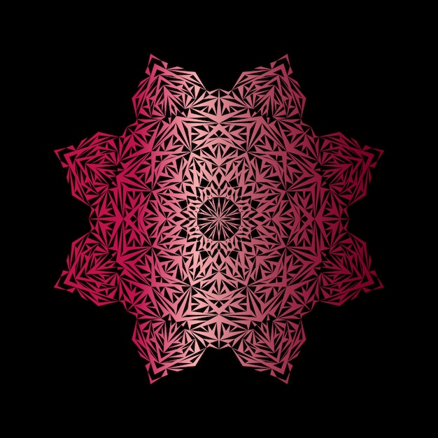 Vector fondo de mandala de lujo creativo