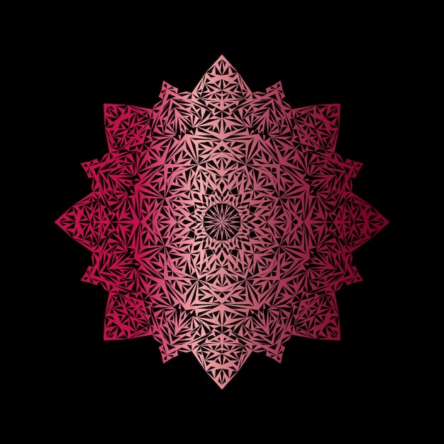 Vector fondo de mandala de lujo creativo