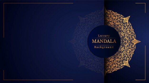 Fondo de mandala de lujo creativo