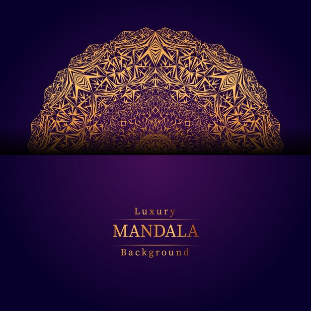 Fondo de mandala de lujo creativo
