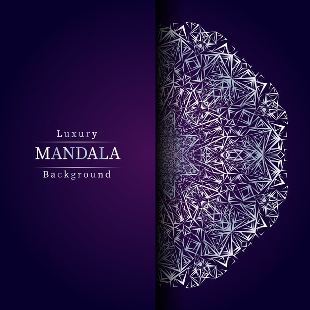 Fondo de mandala de lujo creativo