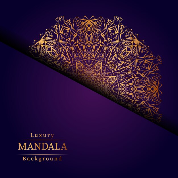 Fondo de mandala de lujo creativo