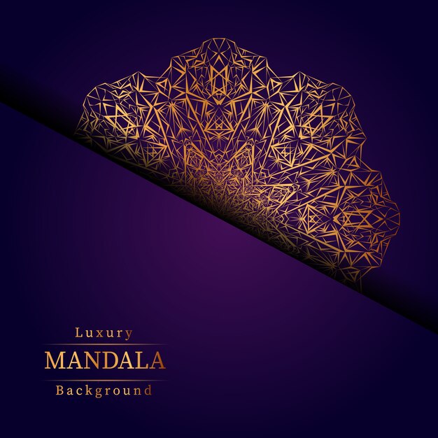 Fondo de mandala de lujo creativo